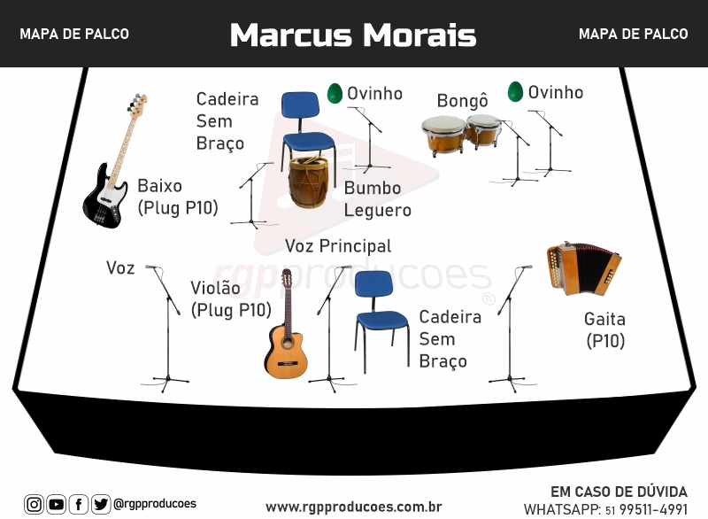 Mapa de Palco Marcus Morais