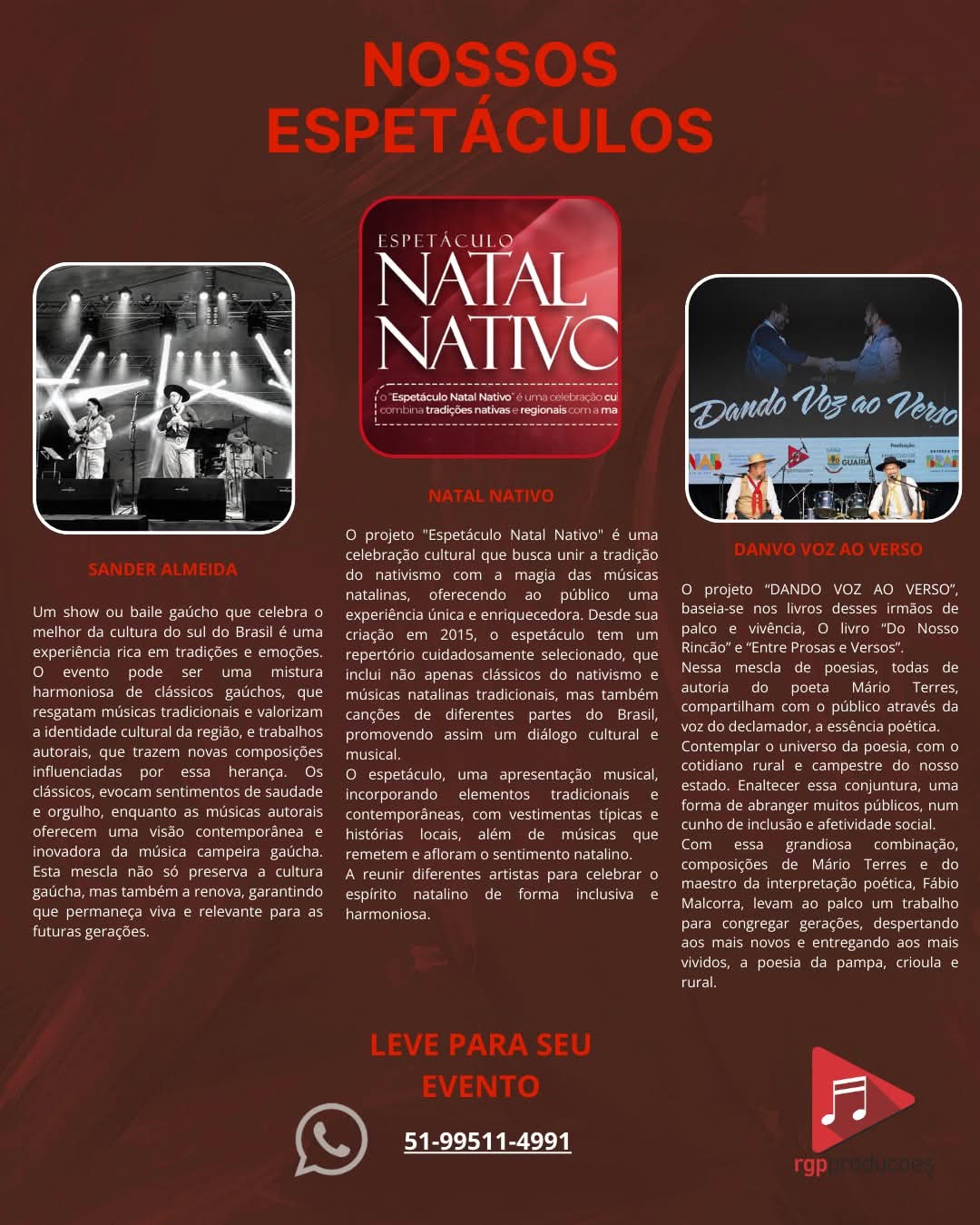 Artistas da RGP Producoes